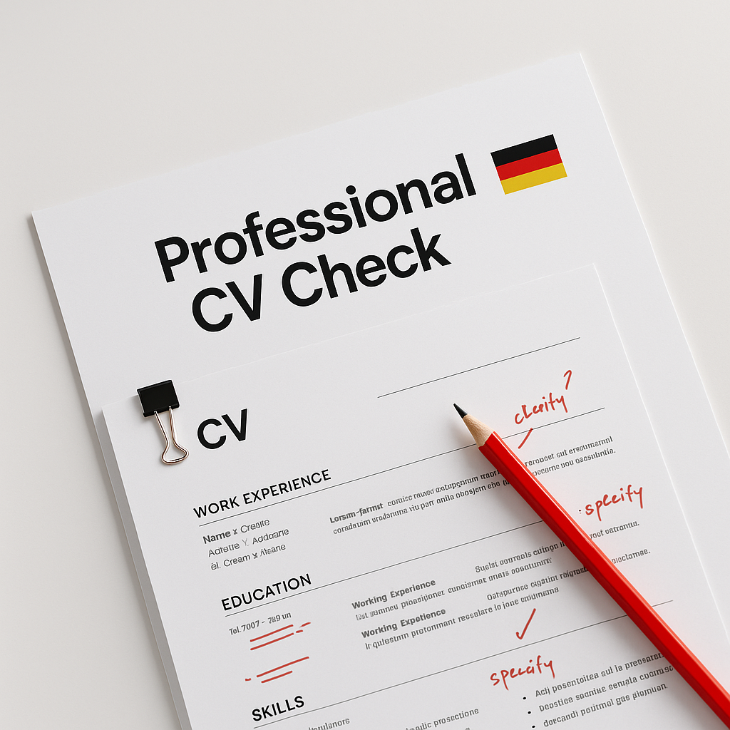 Professional CV Check for Germany 🇩🇪