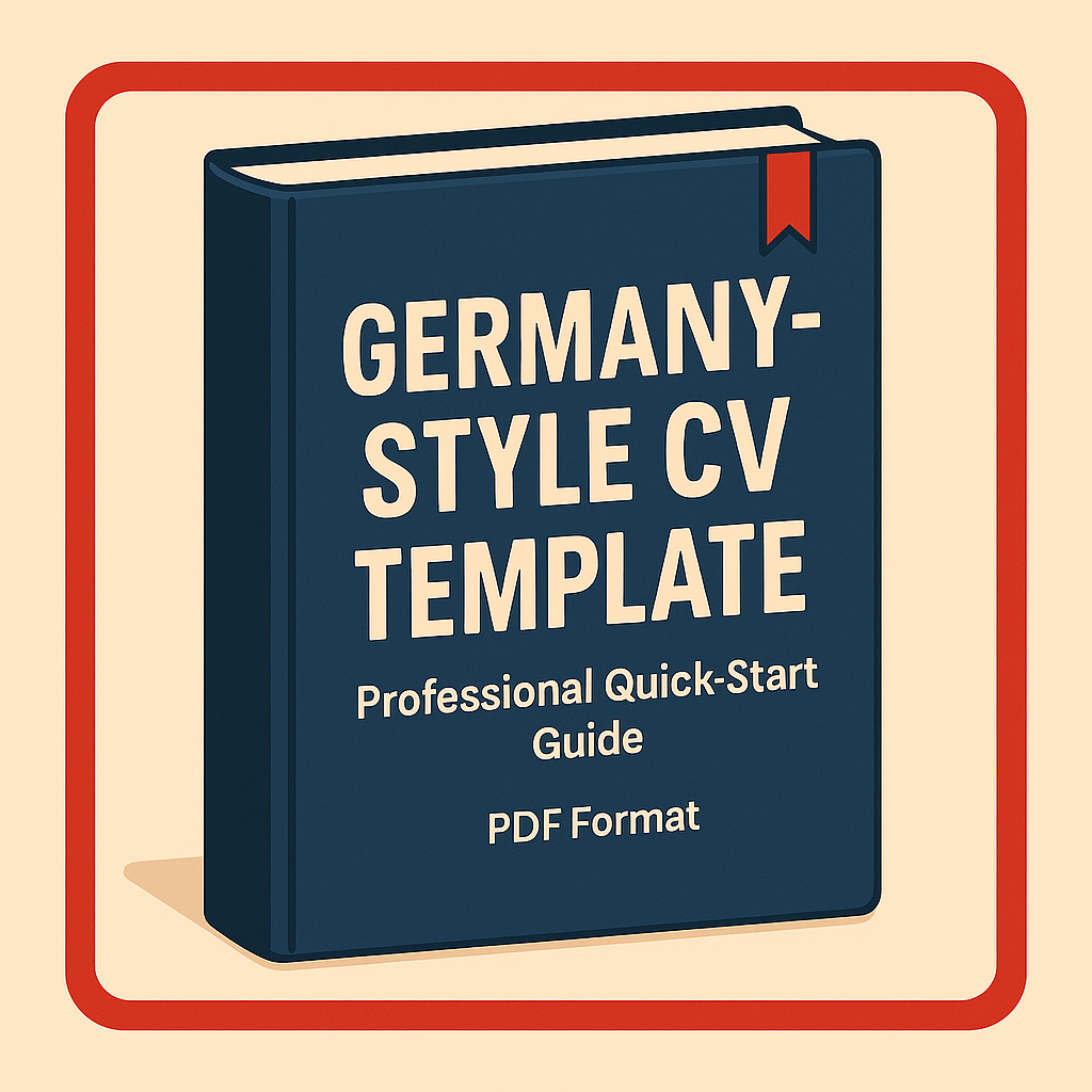 Proven 🇩🇪 CV Template - ATS-Friendly + PDF Guide (UPDATED 2025)